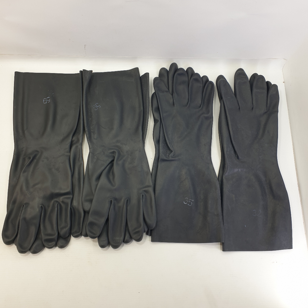 Комплект резиновых перчаток, 4 пары. Картинка 1